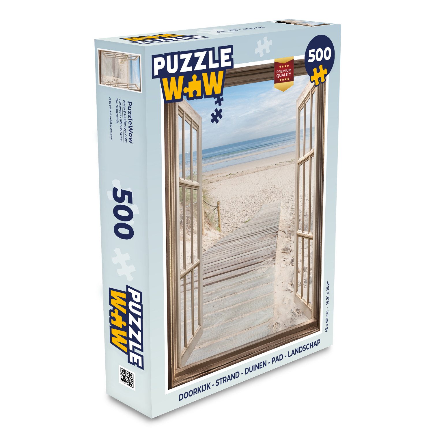 MuchoWow Puzzle Durchblick - Strand - Dünen - Weg - Landschaft, 500 Puzzleteile, Foto-Puzzle, Bilderrätsel, Puzzlespiele, Spielzeug