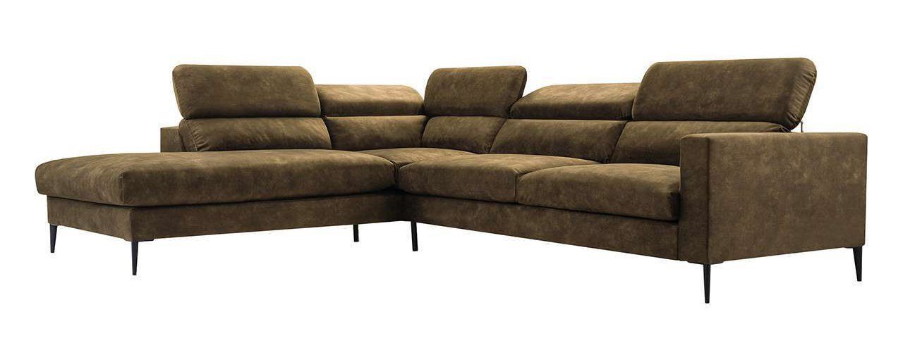 GESSO, Ecksofa Couch - MKS L-Form Modern - Ecksofa, MÖBEL Grün Bettsofa Wohnlandschaft