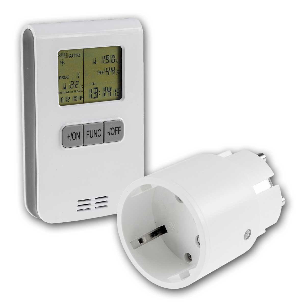 ChiliTec Thermostat-Empfänger Funk-Thermoschalt-SET "Pilota Casa" IP20 2300W