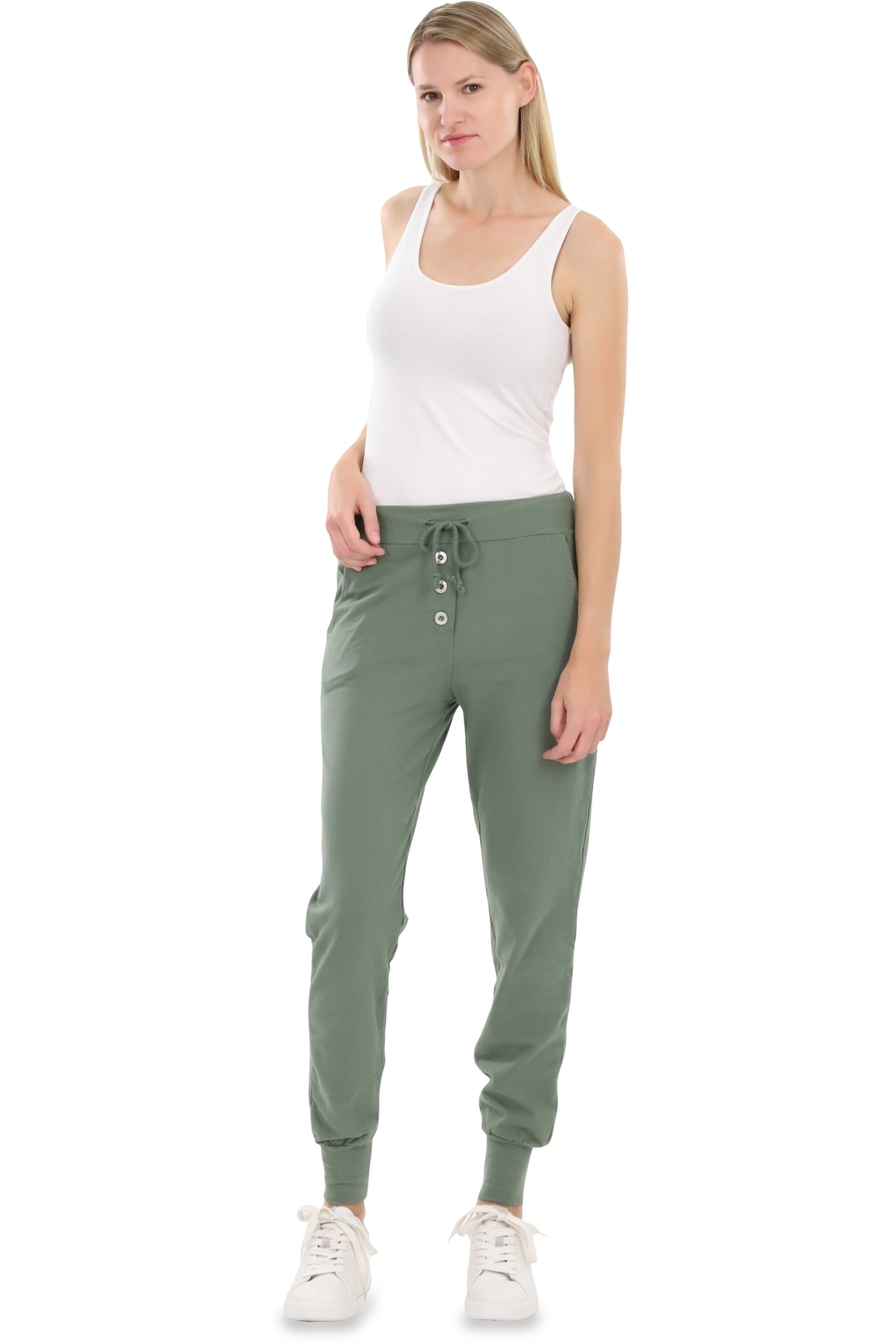 malito more than fashion Sweathose malito Damen Jogginghose im Classic Look, Sporthose in Unifarben, Jogging Hose Skinny Fit – Bild 4 von 5