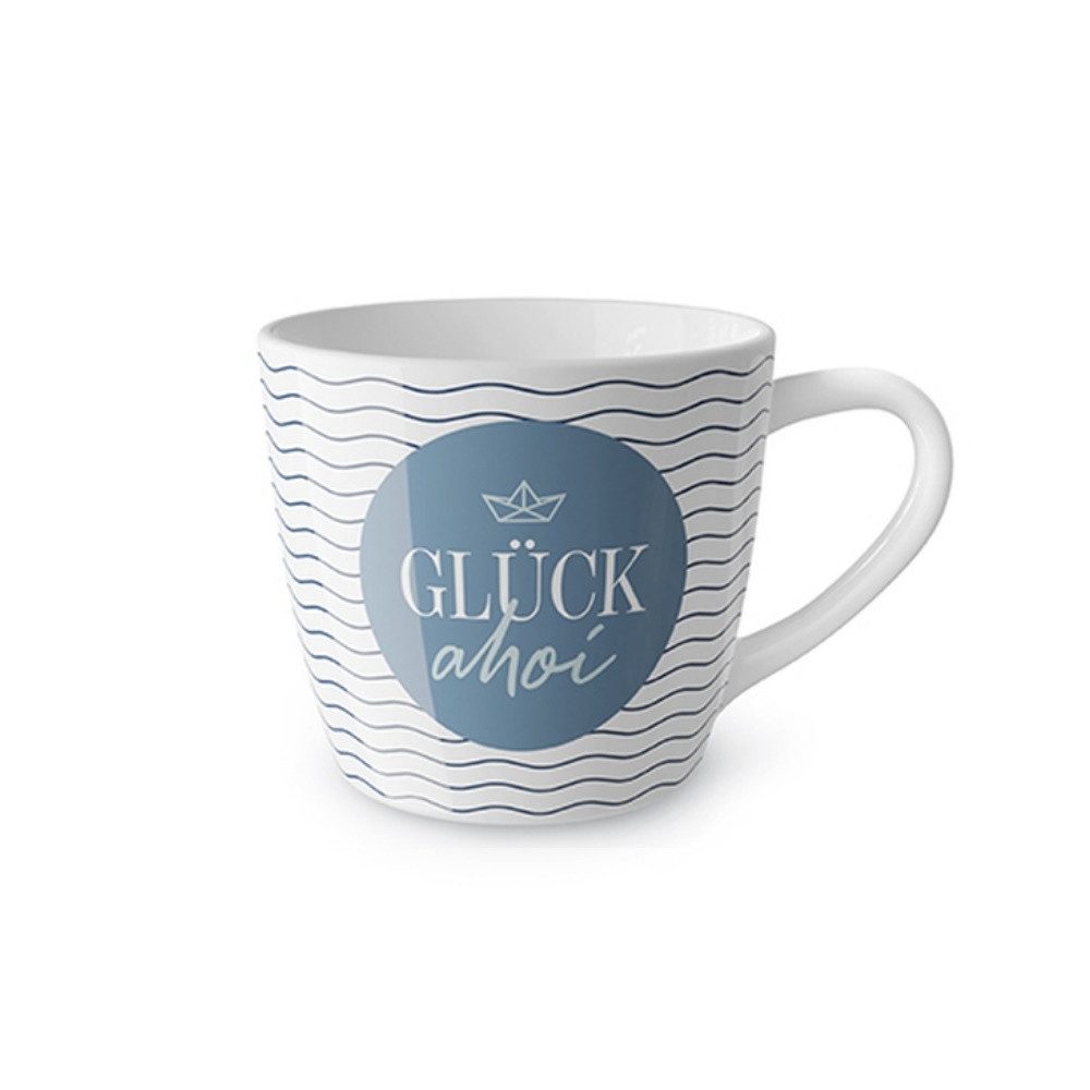 La Vida Tasse Ahoi, Porzellan, Spülmaschinengeeigenet, Mehrfarbig, Motiv: Schiff