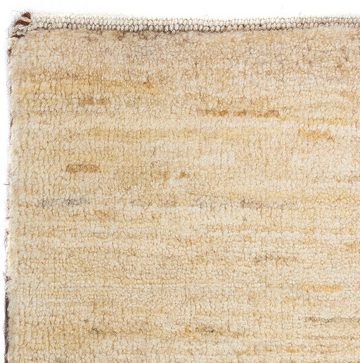 Wollteppich Gabbeh - Loribaft Perser quadratisch - 45 x 40 cm - beige, morgenland, quadratisch, Höhe: 12 mm, Wohnzimmer, Handgeknüpft, Einzelstück mit Zertifikat