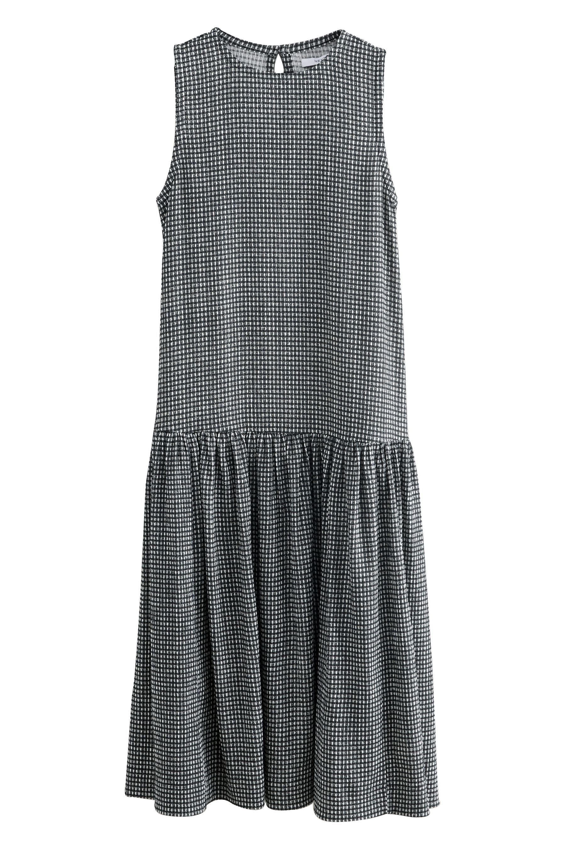Next Jerseykleid Ärmelloses Struktur-Maxikleid mit tiefer Taille (1-tlg) günstig online kaufen