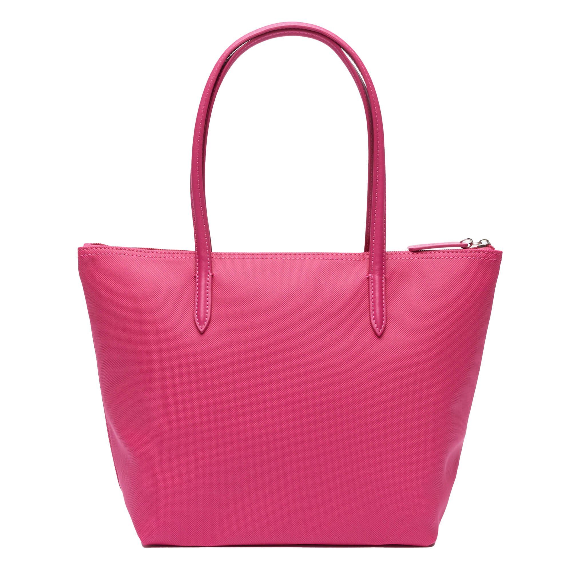 Lacoste Henkeltasche Pink Handtasche Reißverschluss mit (Spinelle) Damen