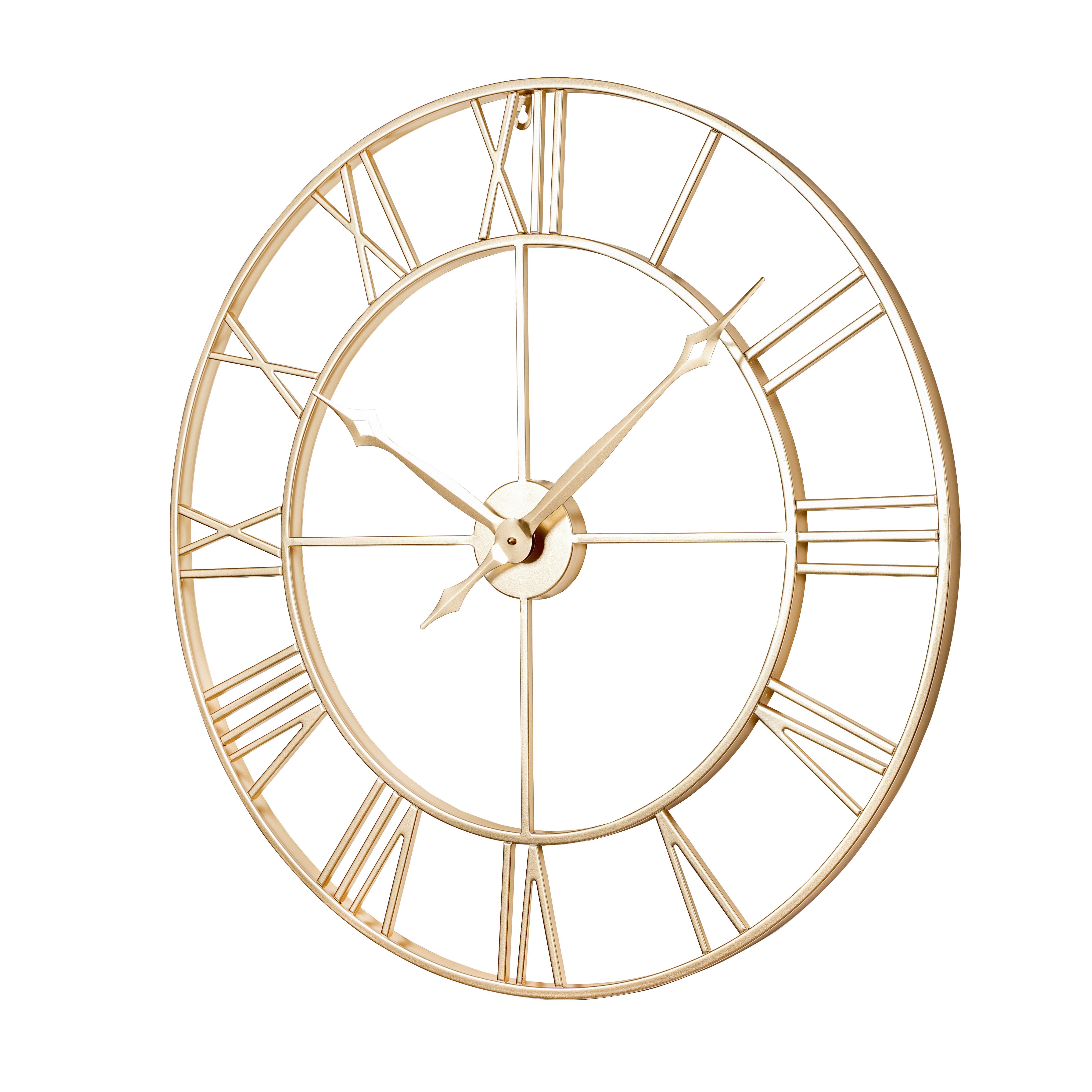 Samilito Wanduhr im Vintage-Stil Rund mit Robuster 2cm dicker Rahmen,römisc günstig online kaufen