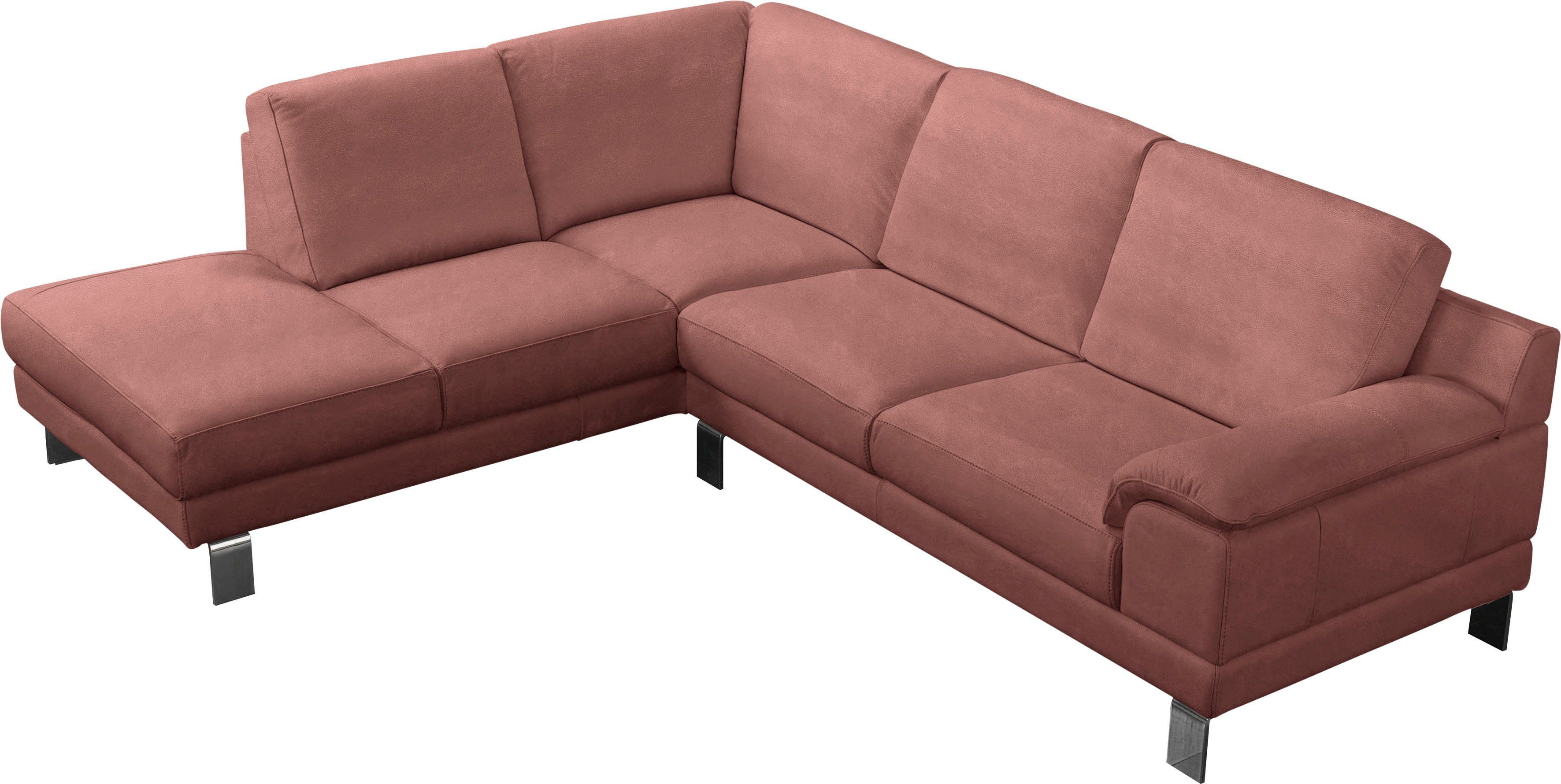 Egoitaliano Ecksofa elegante Shakira, mane, mit Metallfüße