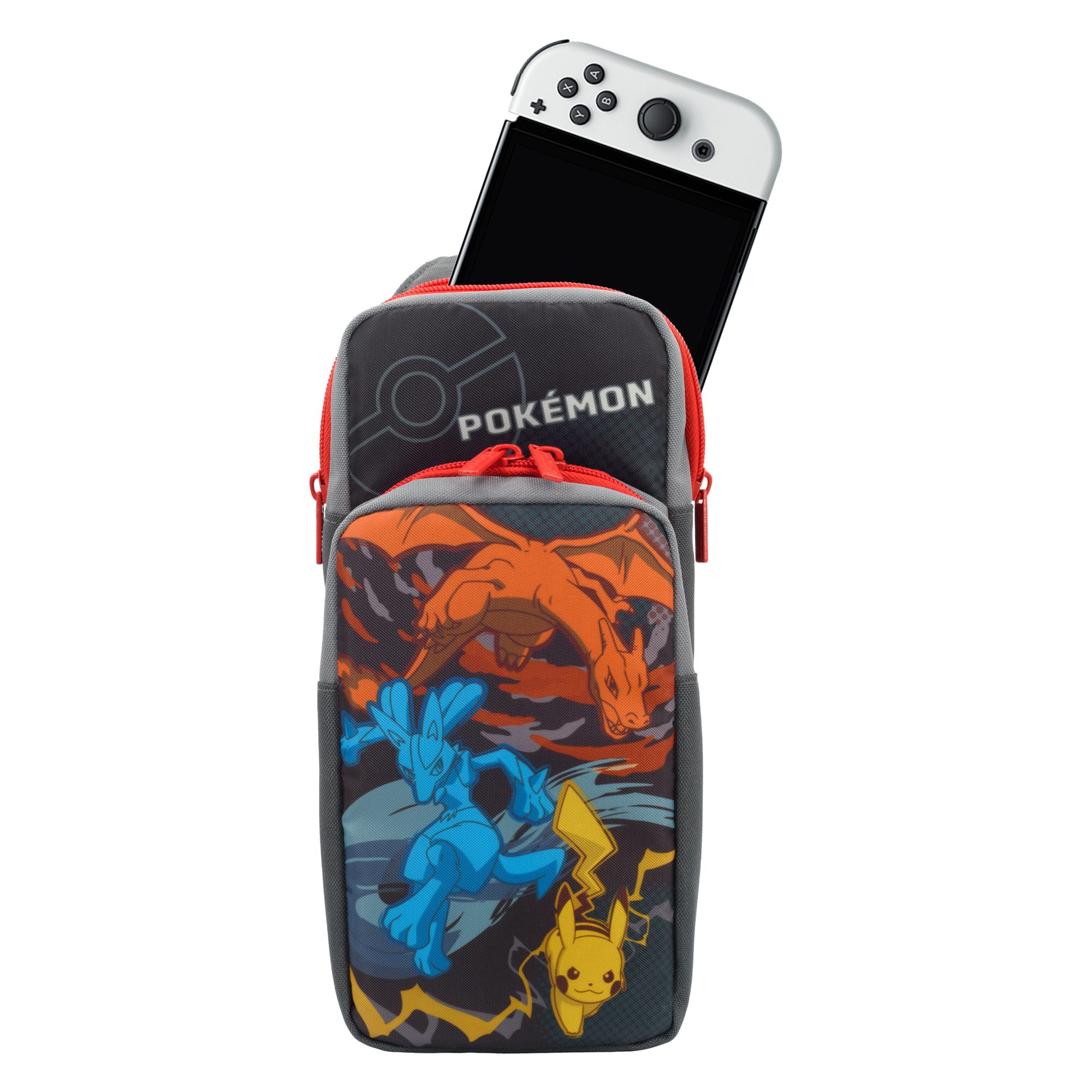 Pikachu, Pack - Hori & Switch Lucario Glurak Adventure Spielekonsolen-Tasche Tasche