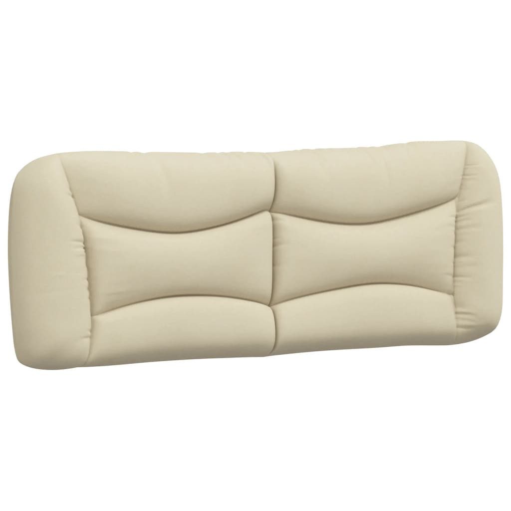 vidaXL Bett Kopfteil-Kissen "Hvar" Creme 140 cm Stoff (1-tlg) günstig online kaufen