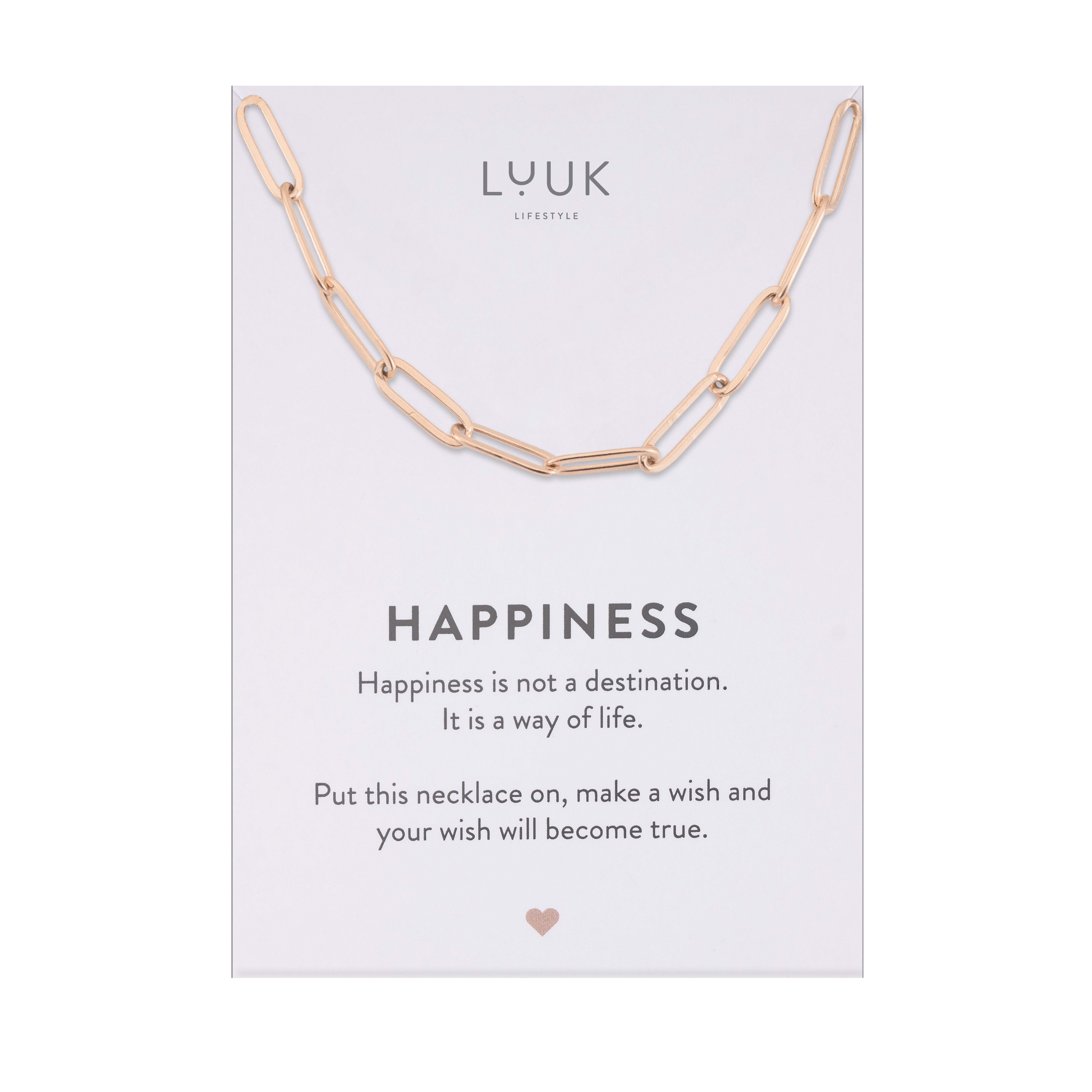 LUUK LIFESTYLE Kette mit Anhänger Gliederkette, Glieder Halskette