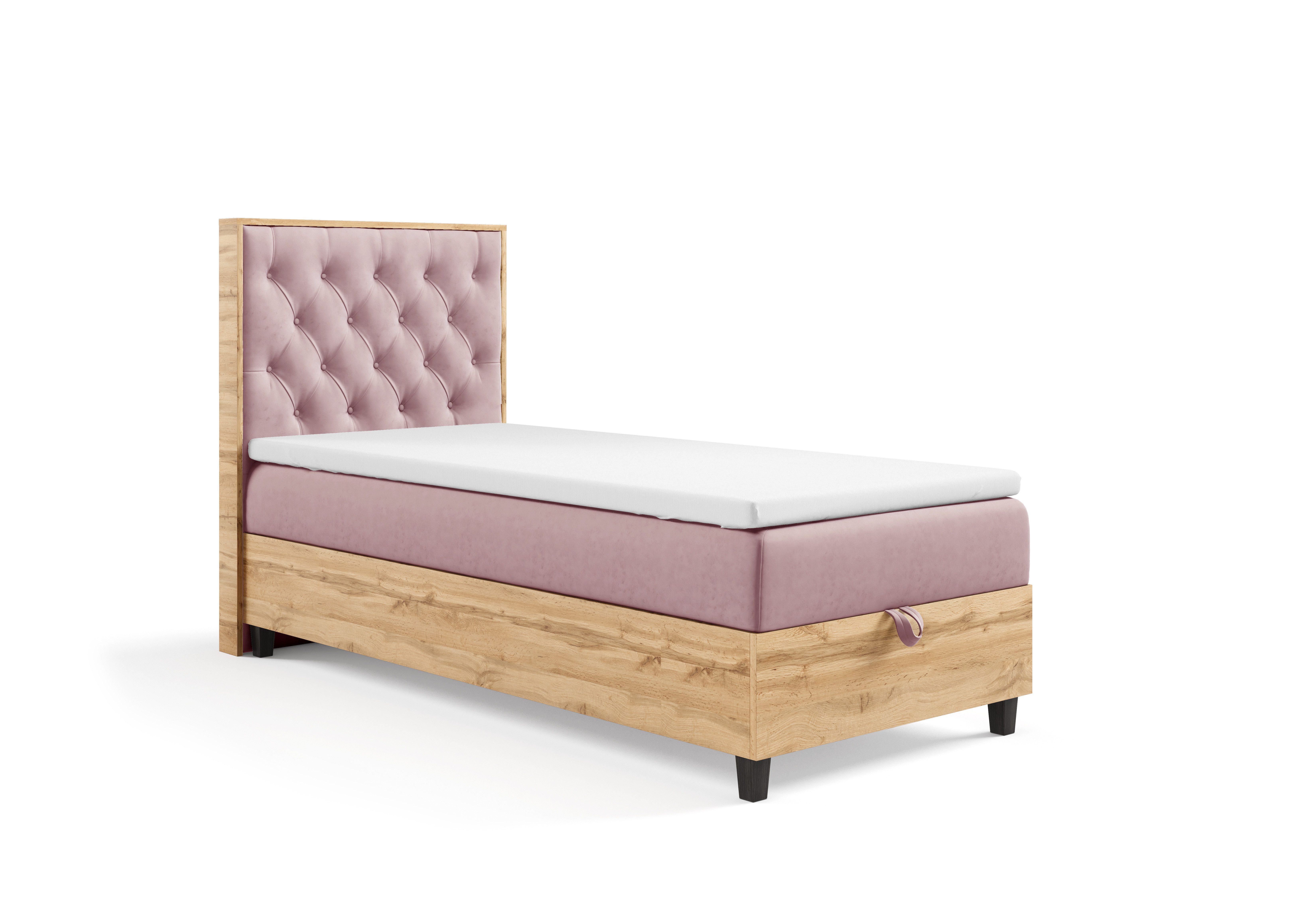 Best for Home Boxspringbett Einzelbett Trinity K-14 Single mit Bettkasten & Komfort Topper H3 (70x200 80x200 90x200 100x200 cm), Verschiedene Liefermöglichkeiten, TOP Preis-Leistungs-Verhältnis