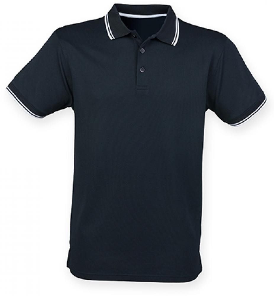 Henbury Poloshirt Herren Coolplus® Short Sleeved Tipped Polo Shirt. € 30,63, (€ 30,63 pro 1 Stk).