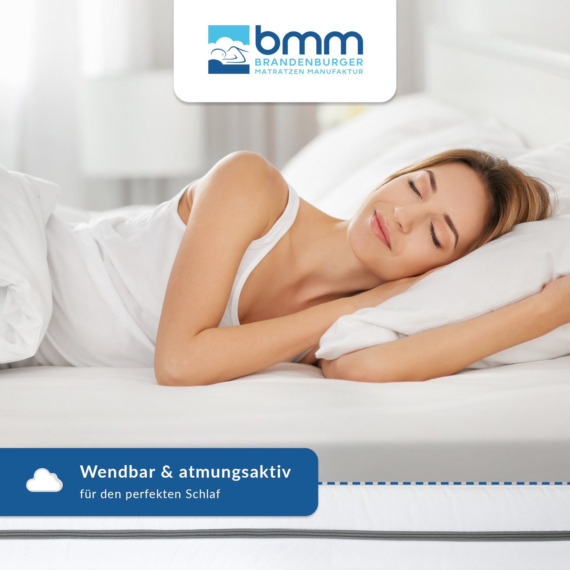 Komfortschaummatratze KLASSIK XXL, BMM, 12 cm hoch, ergonomischer 7-Zonen KSCell®-Schaum, Made in Germany