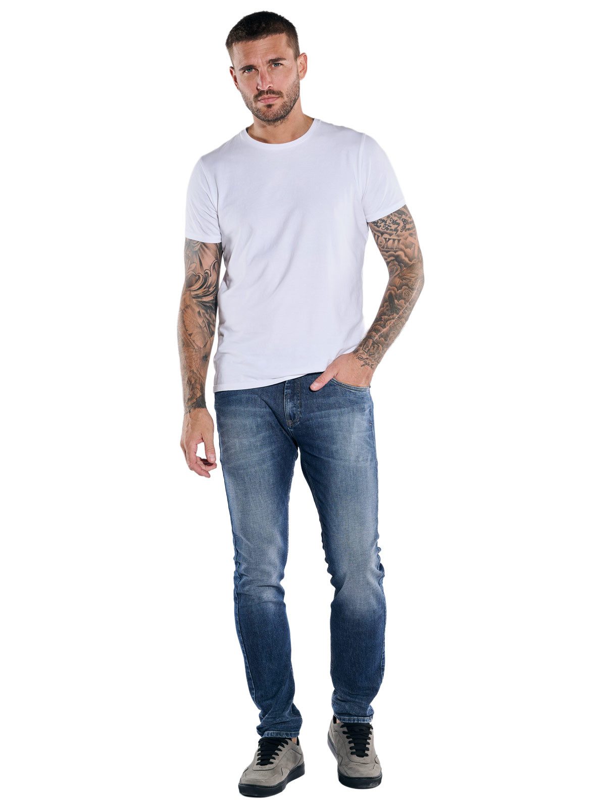 emilio adani Stretch-Jeans Herren Jeans, Brilliantblau
