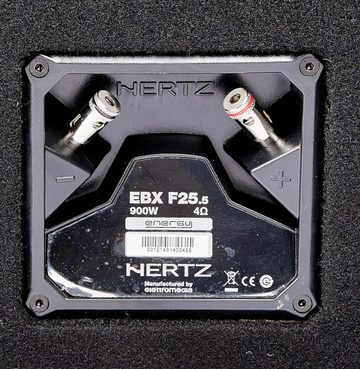 Hertz EBX F25.5 Ultra flacher 600 Watt Auto-Subwoofer
