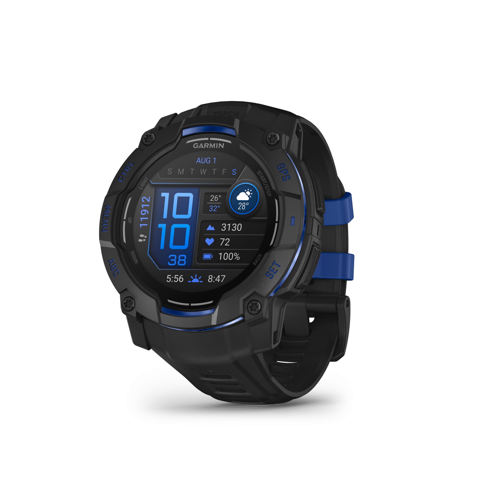 Garmin Instinct 3 AMOLED Smartwatch (3,3 cm/1,3 Zoll, Garmin)