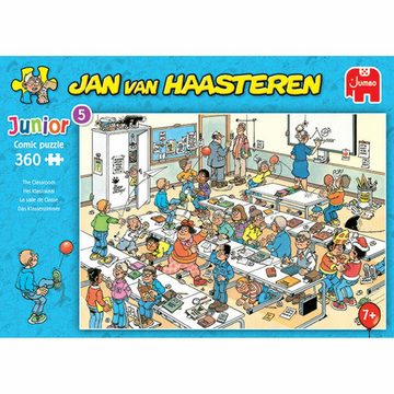 Jumbo Spiele Puzzle Jan van Haasteren Junior Klassenzimmer 360 Teile, 360 Puzzleteile