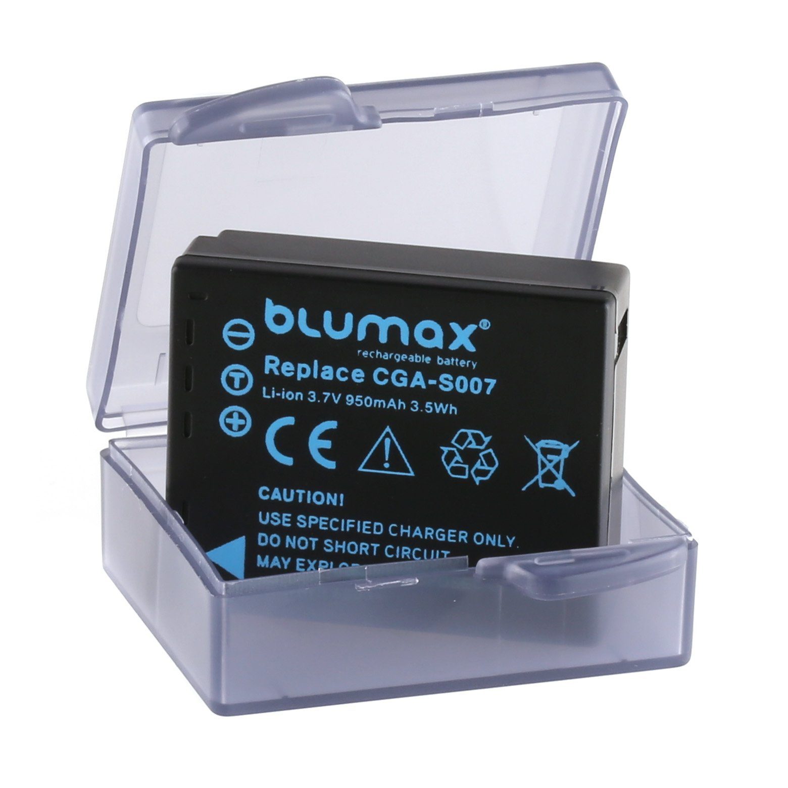 Blumax Akku passend für Panasonic Kamera-Akku 950 mAh CGR-S007 (3,6V)