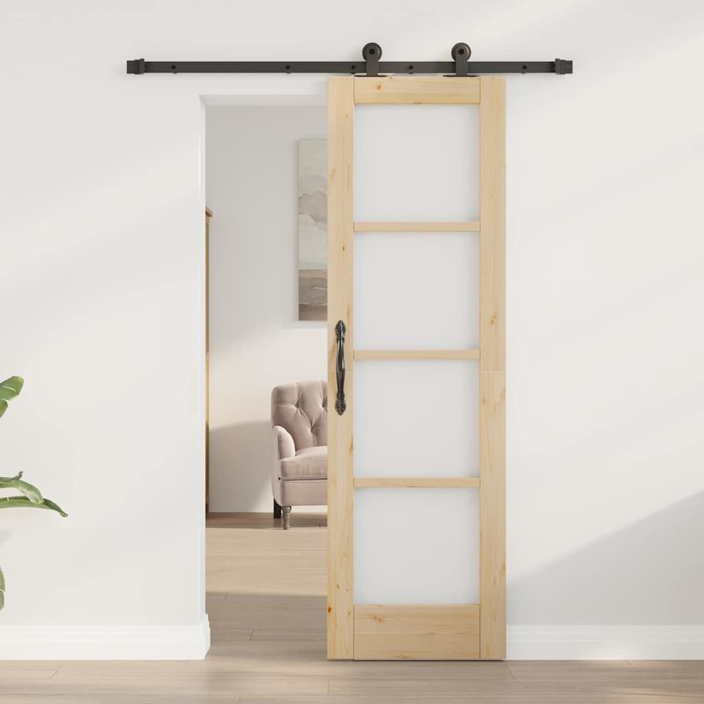 vidaXL Haustür Schiebetür ORKDAL Natur 61 x 198,5 cm (1-St)