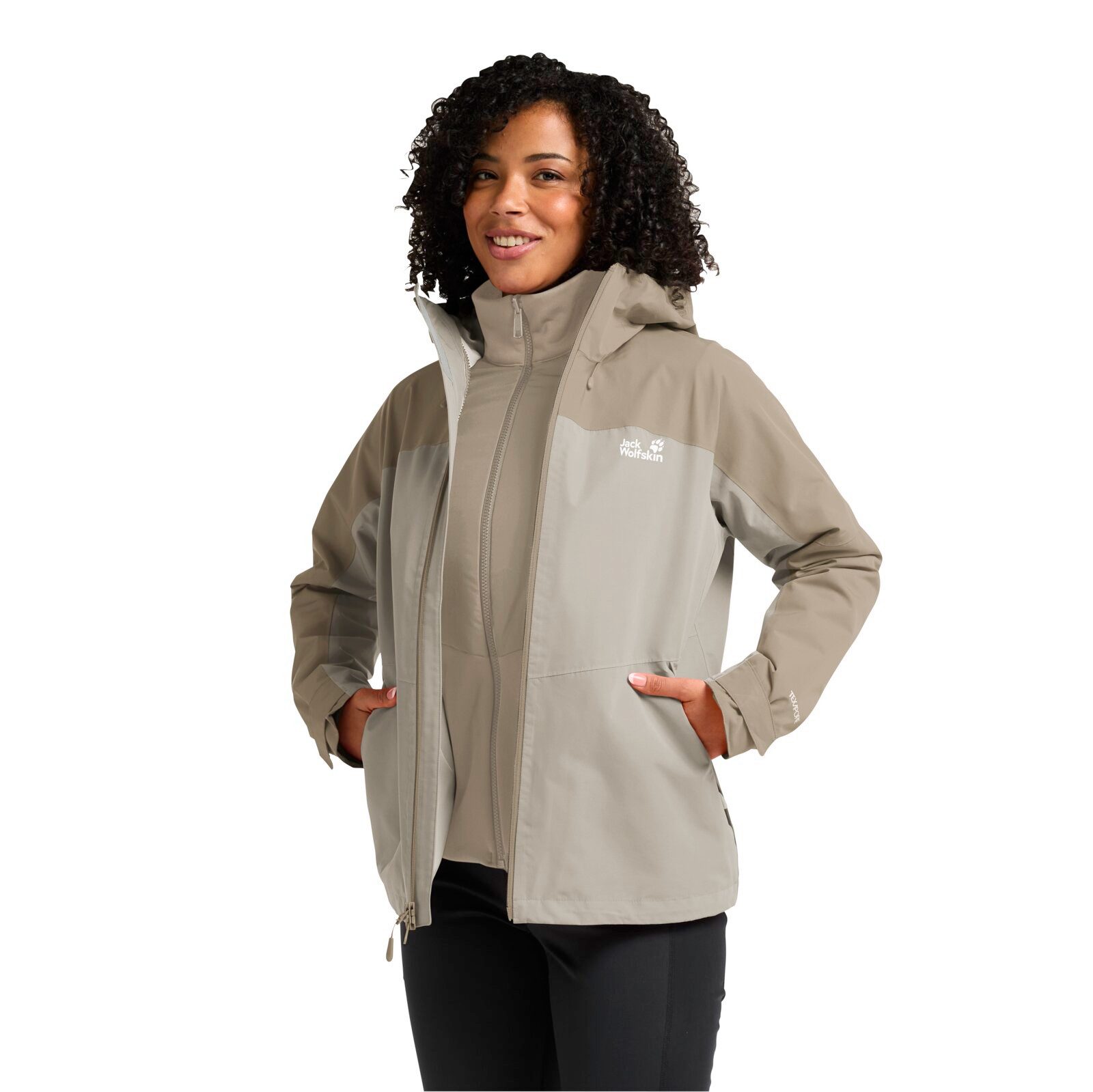 Jack Wolfskin Funktionsjacke Übergangs-Wanderjacke Wild Places 3in1 (wasser günstig online kaufen