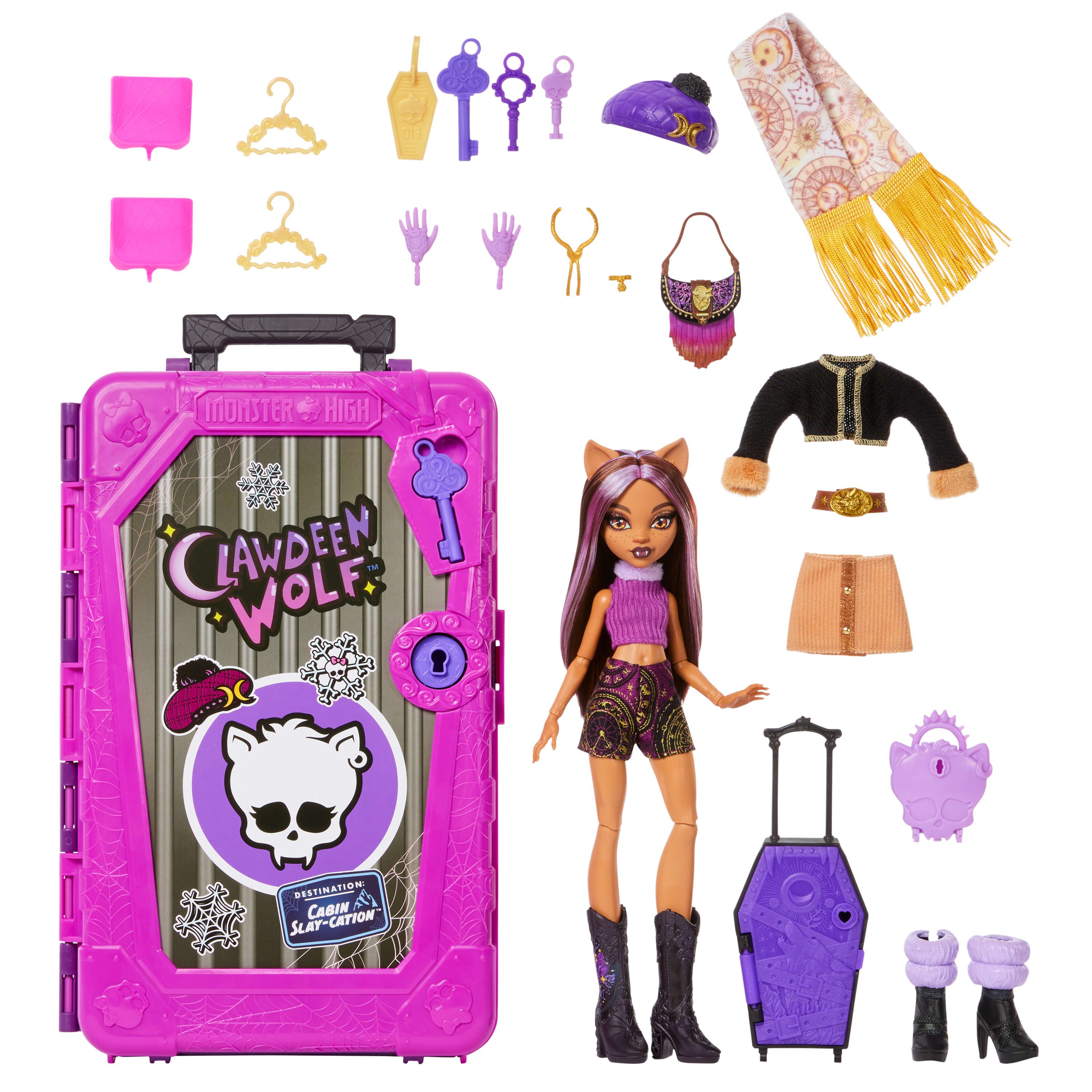 MonsterHigh™ Anziehpuppe Monster High Skulltimate Secrets Hütten-Gruselurlaub, Clawdeen Wolf