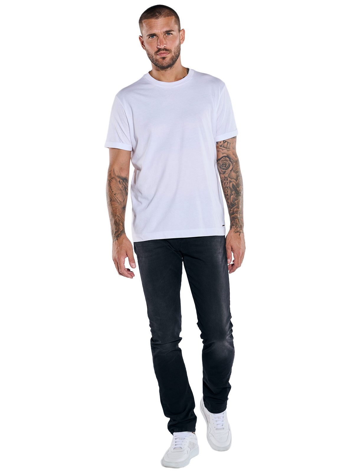 emilio adani Stretch-Jeans Herren Super-Stretch-Jeans slim fit, Anthrazit