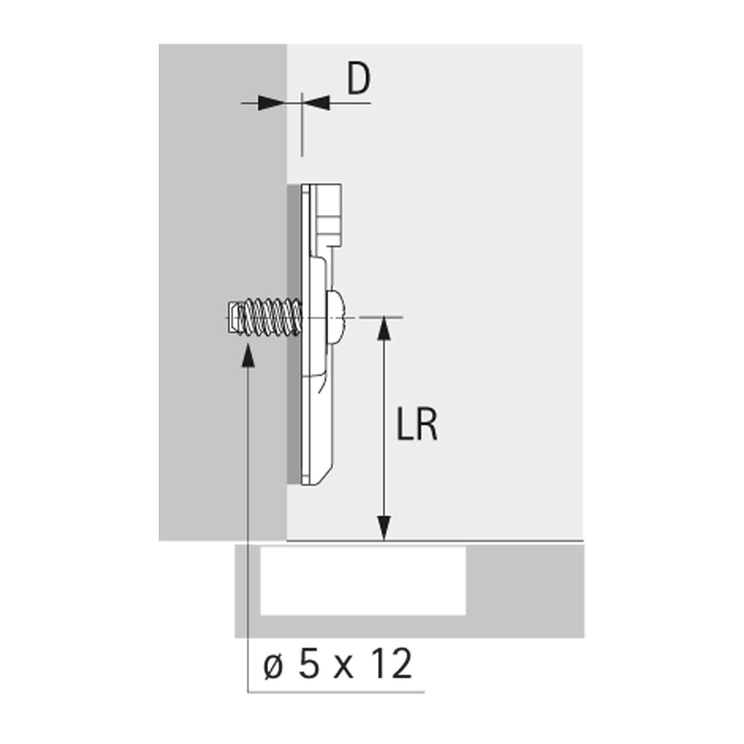 Hettich Möbelbeschlag Topfband SENSYS 8645i T52 110° mit integriertem Dämpfer (1 St), Montageplatte inkl. Schrauben, Eckanschlag von HETTICH – Bild 5 von 5