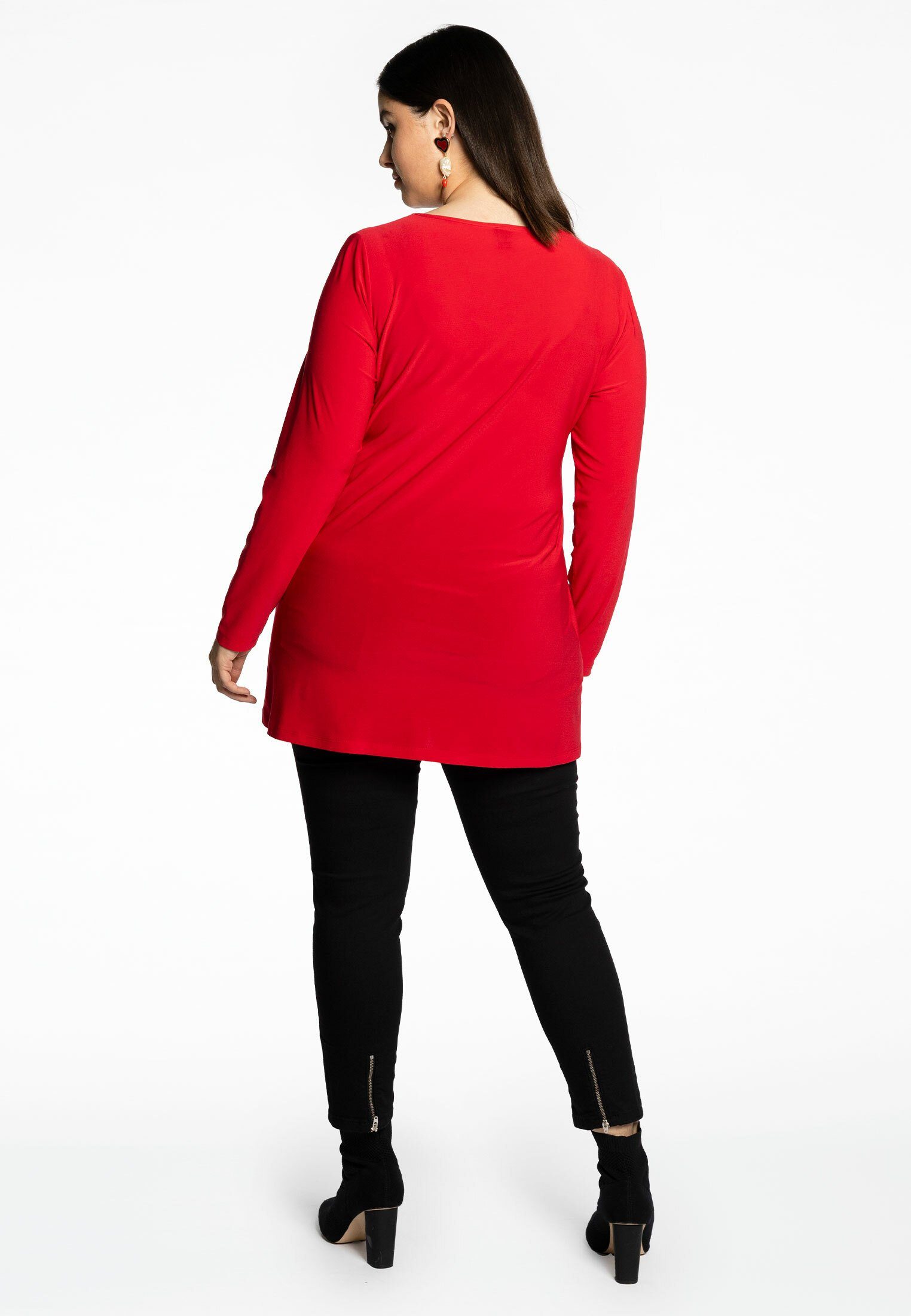 YOEK Tunika Damen Langarmshirt Große Größen