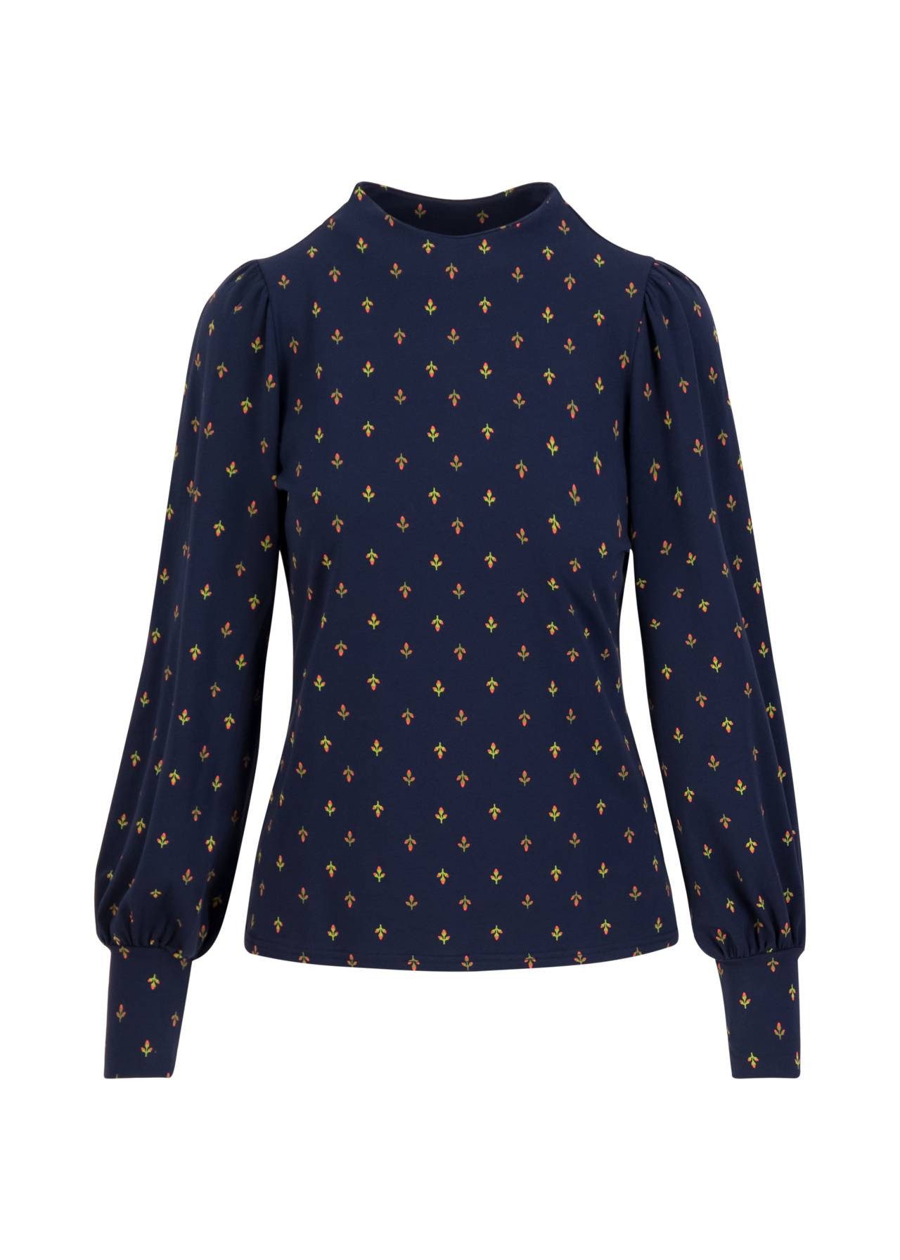 Blutsgeschwister Langarmshirt - Feminines Longsleeve mit hohem Ausschnitt für Damen - Whimsical Deli