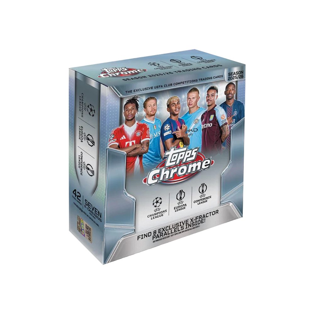 Topps Sammelkarte 2025/26 Topps Chrome UEFA Club Competitions Mega Box