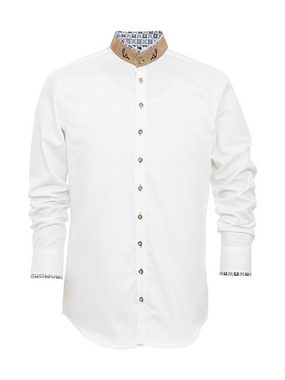 Gipfelstürmer Trachtenhemd Hemd Stehkragen 420000-4249-148 weiß jeans (Slim F