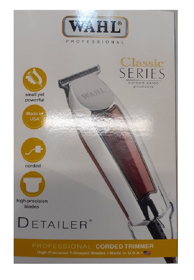 Wahl Haarschneider Professional DETAILER CLASSIC(TM) SERIES 08081-016 MADE  in USA, Prof. Corded trimmer mit high Precision T-Shaped Blades
