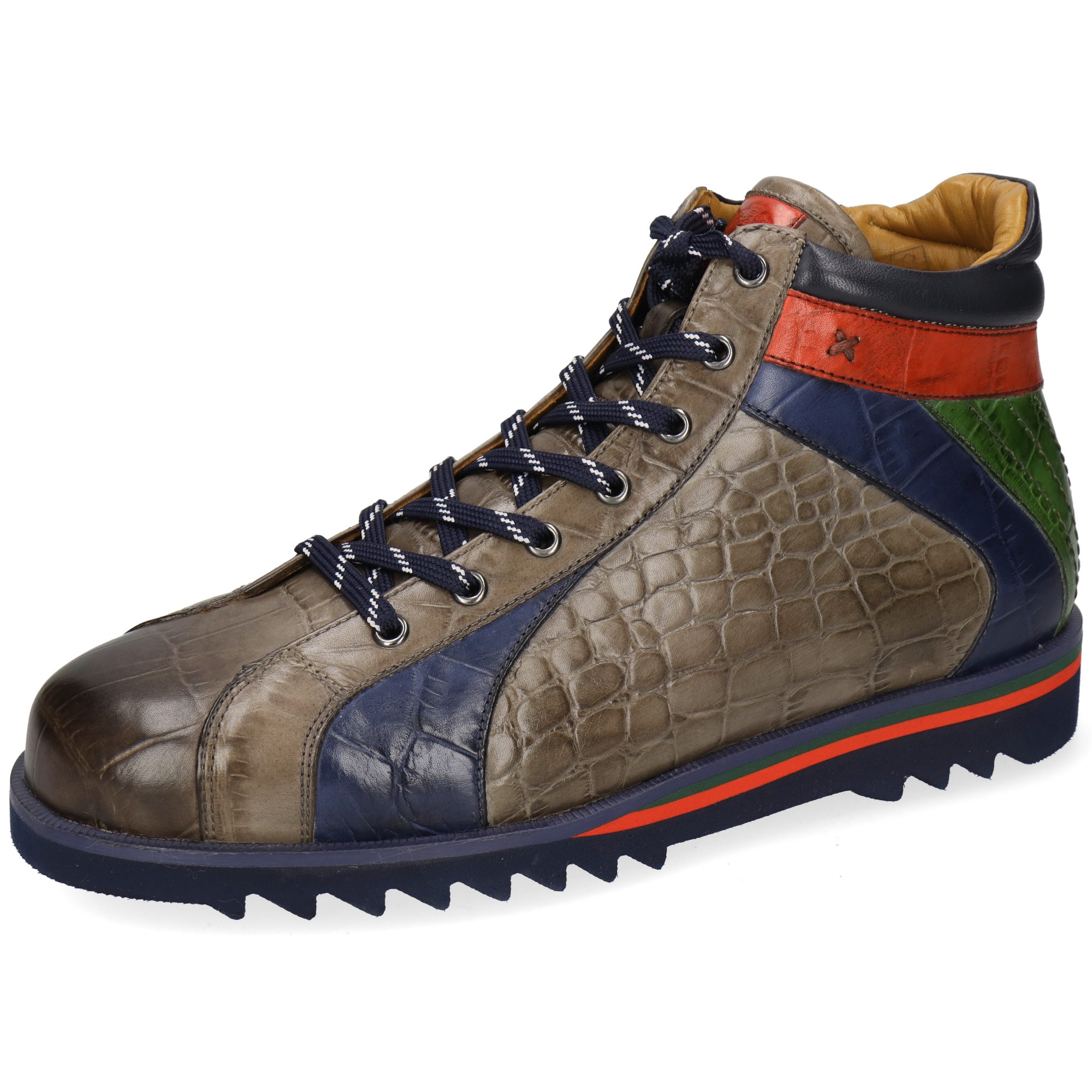 Melvin & Hamilton Hadrian 10 Leder-Sneakers für Herren Sneaker Plateausohlen, Echtes Leder, Vegetabile Gerbung