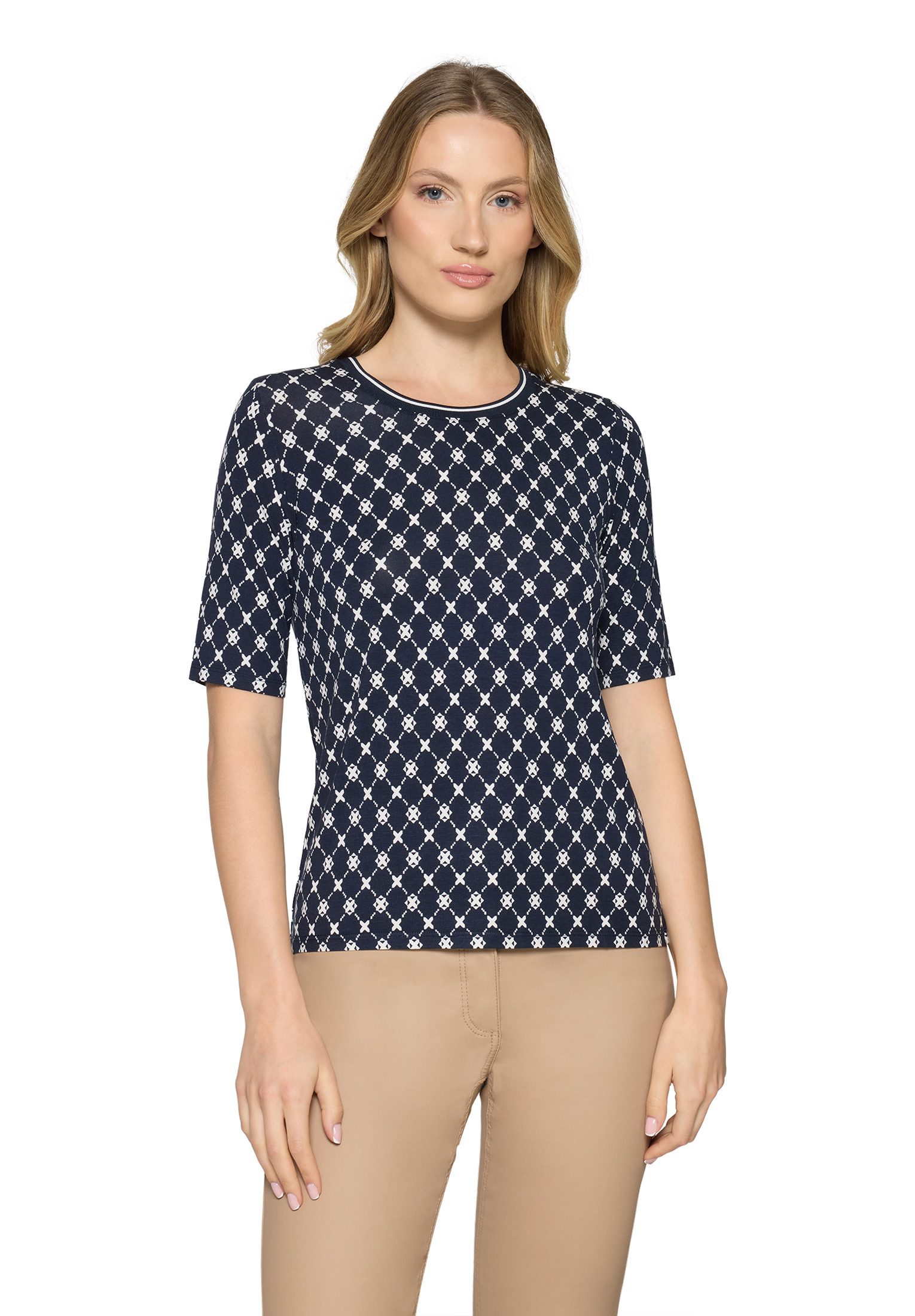 Betty Barclay Kurzarmshirt Damen mit Rippbündchen (1-tlg) günstig online kaufen