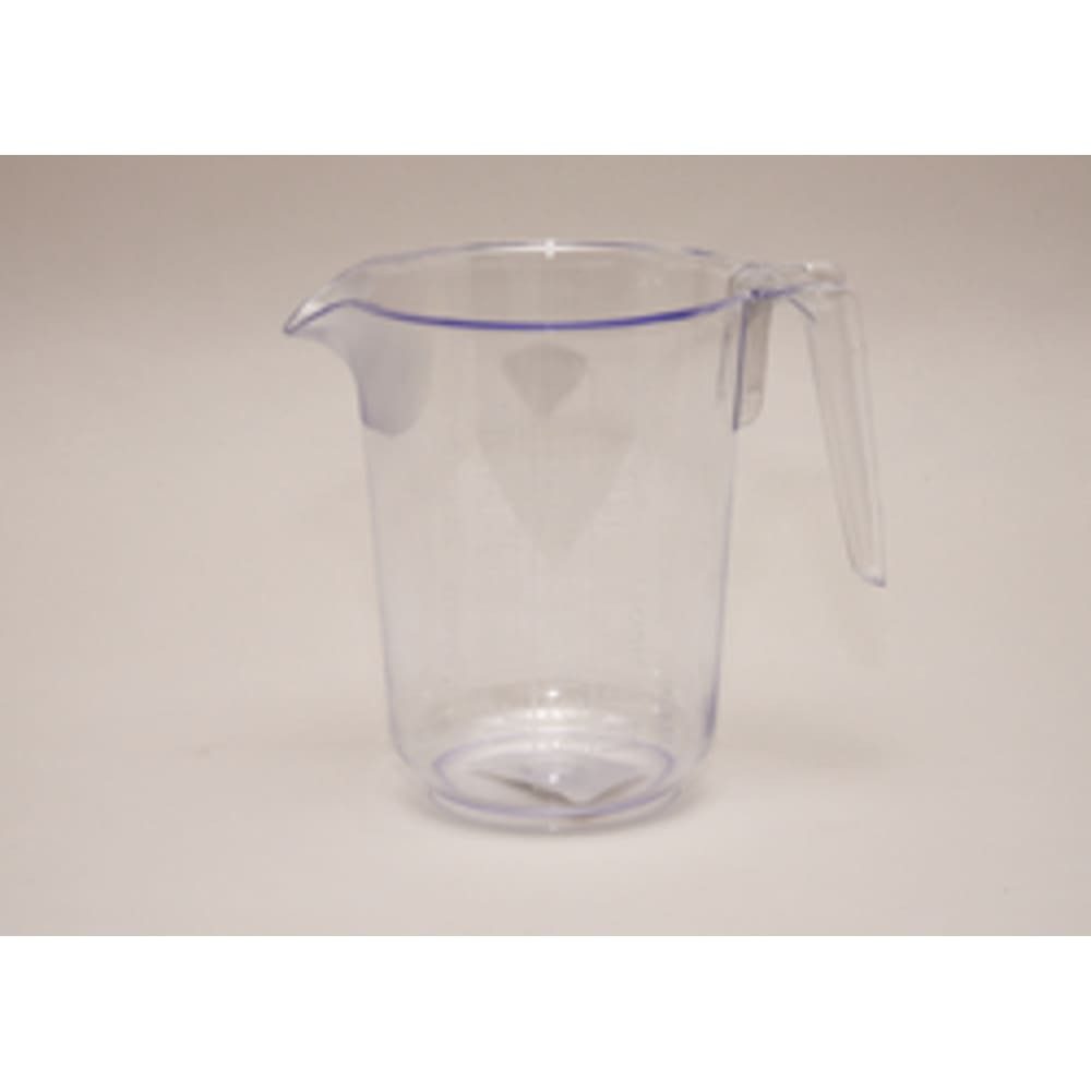 HundB Messbecher Messbecher 1 Liter Klar, PS, 1 Stück, Hart-Plastik-PS, (Stück, 1-St., Messbecher), Messkanne Messgefäß Messbehälter Flüssigkeitsmessgerät