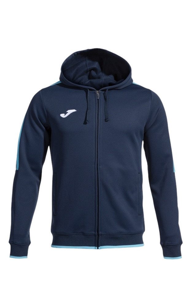 Joma Kapuzenpullover Kapuzenjacke Olimpiada Full-Zip (Fleece-Futter) marineblau/türkis