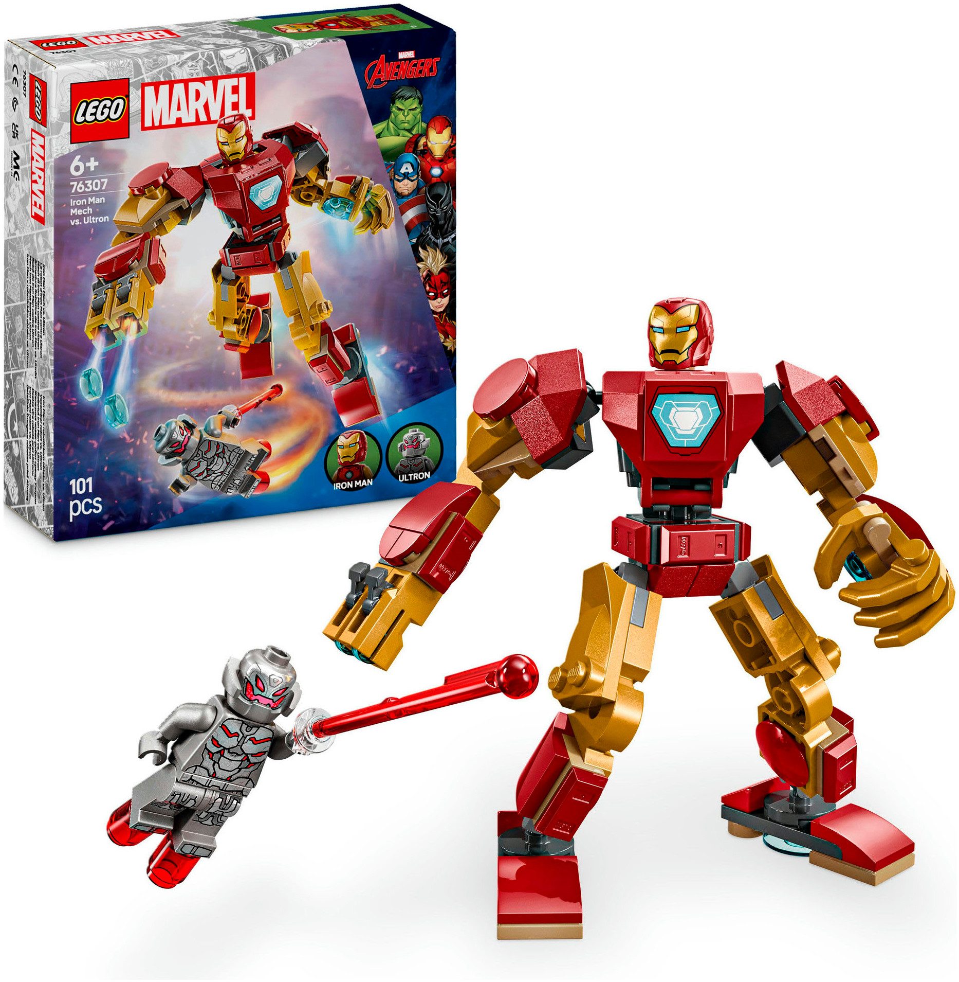 LEGO® Iron Man Mech vs. Ultron (76307), LEGO Super Heroes Konstruktionsspie günstig online kaufen
