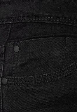 Cecil Slim-fit-Jeans Cecil Slim Fit Jeans in Inch 30 in Basic Black Was (1-tlg) Nicht Vorhanden