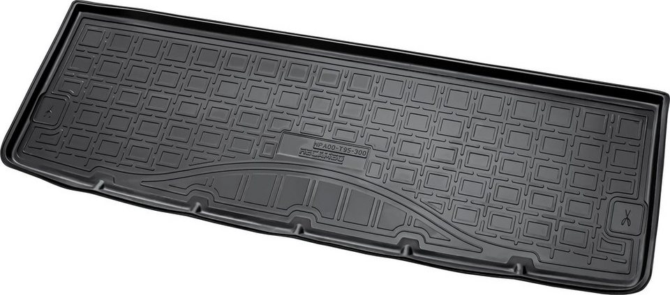 RECAMBO Kofferraumwanne CustomComforts (1 St), für VW T5, VW T6 MULTIVAN ab  2003, perfekte Passform, Hohe Gummiqualität (TPE Material) – längere  Lebensdauer der Automatten