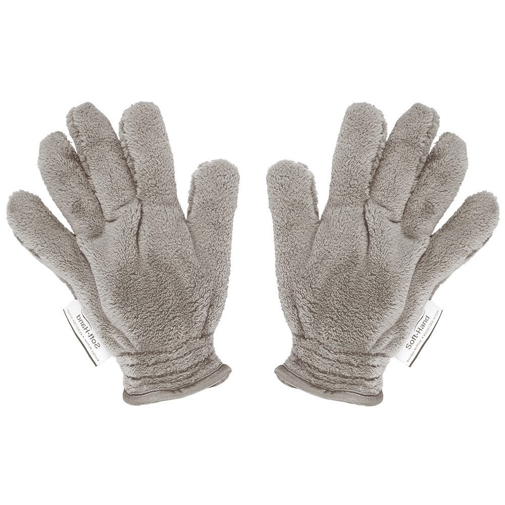 Das Blaue Wunder® SOFT Hand Staubhandschuh Mikrofasertuch (2er Set, Super Soft und Super Flauschig mit extra langen Fasern)