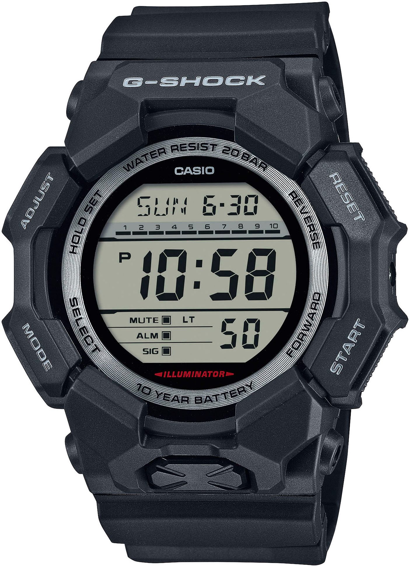CASIO G-SHOCK Chronograph GD-010-1ER, Quarzuhr, Armbanduhr,Herrenuhr, digit günstig online kaufen