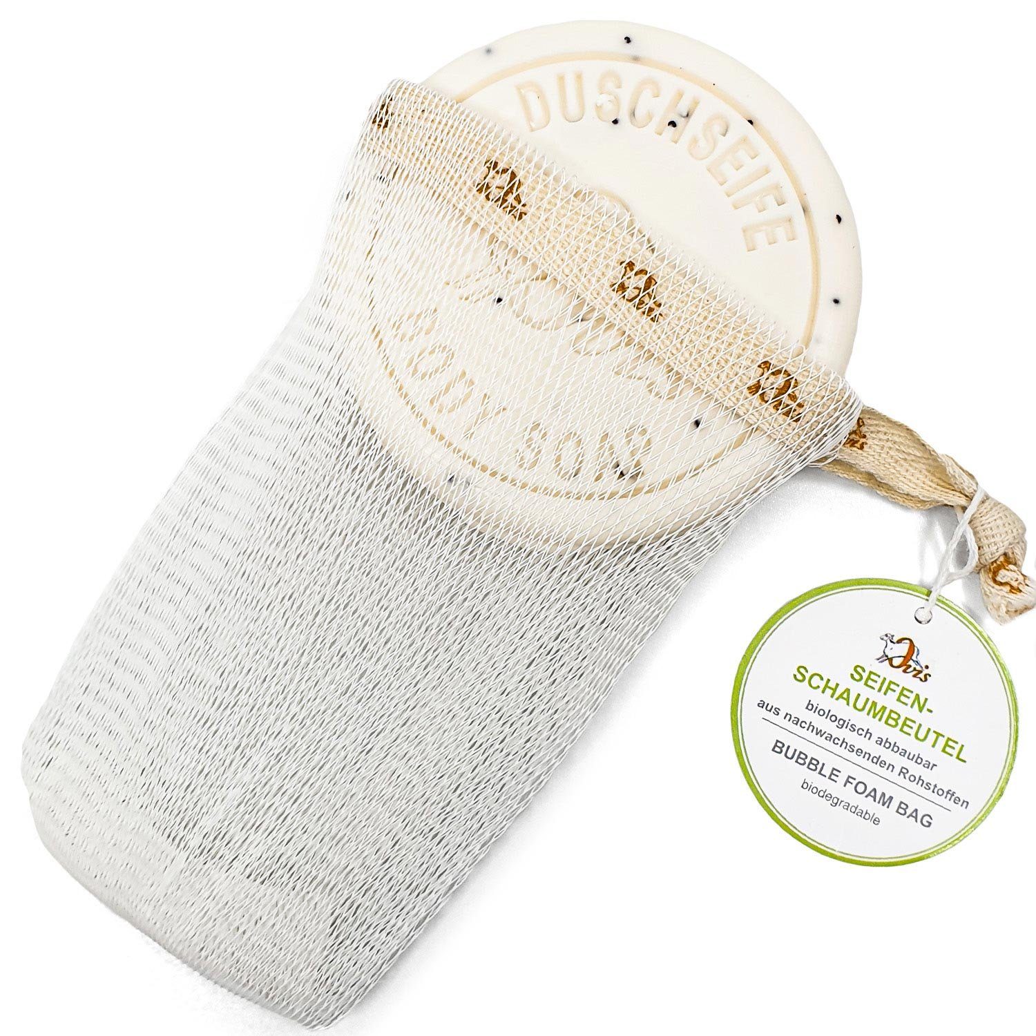 Ovis Feste Duschseife Schafmilchseife Naturseife "For Men" aus Österreich, 2-tlg., + Seifensäckchen Naturprodukt