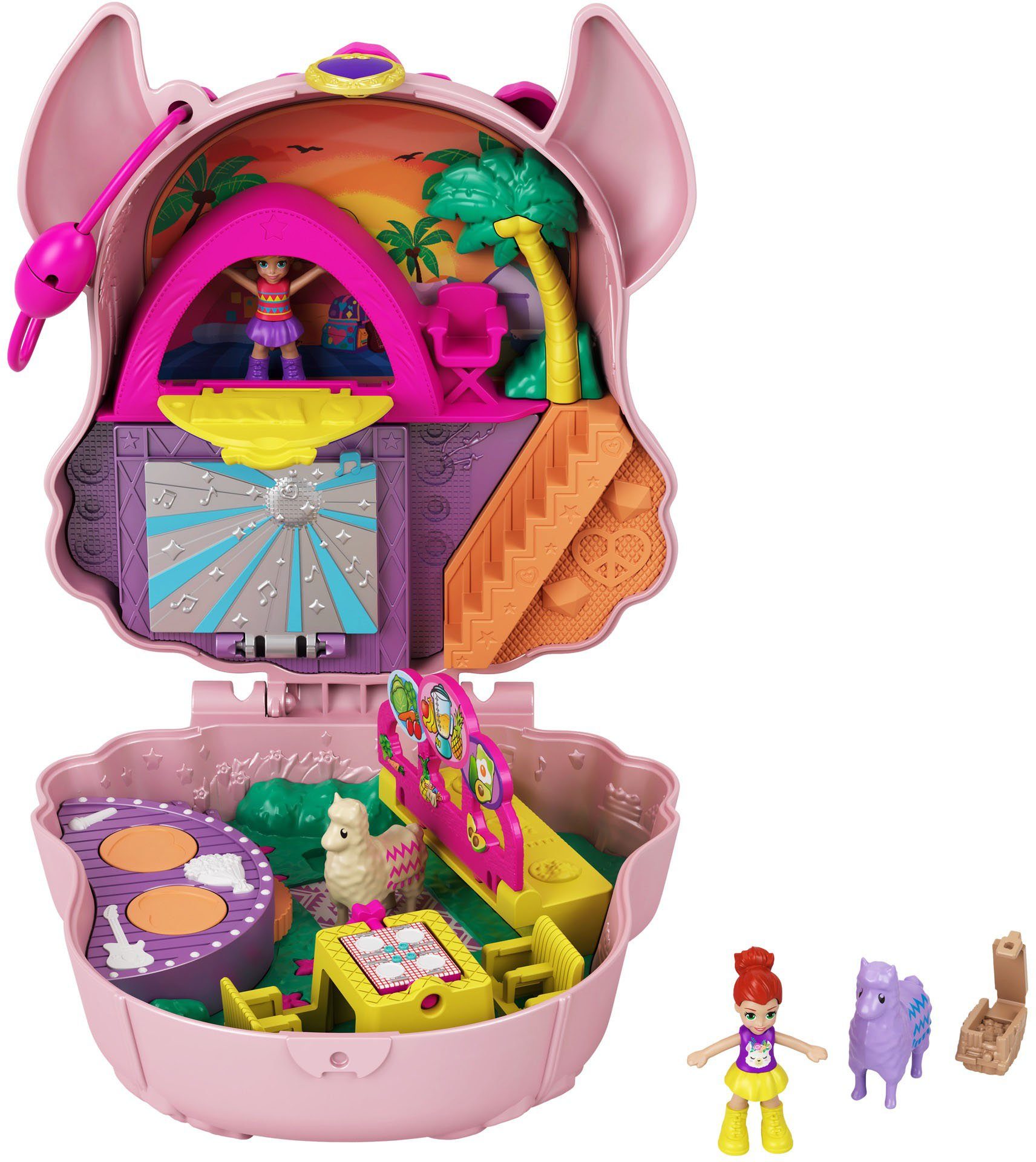 Image of Mattel® Spielwelt »Polly Pocket Lama-Musikparty Schatulle«, Sammelfigur