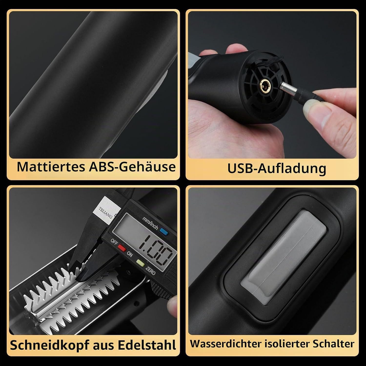FELIXLEO Fischentschupper Elektrischer Fischentschupper Edelstahl USB Wiederaufladbar