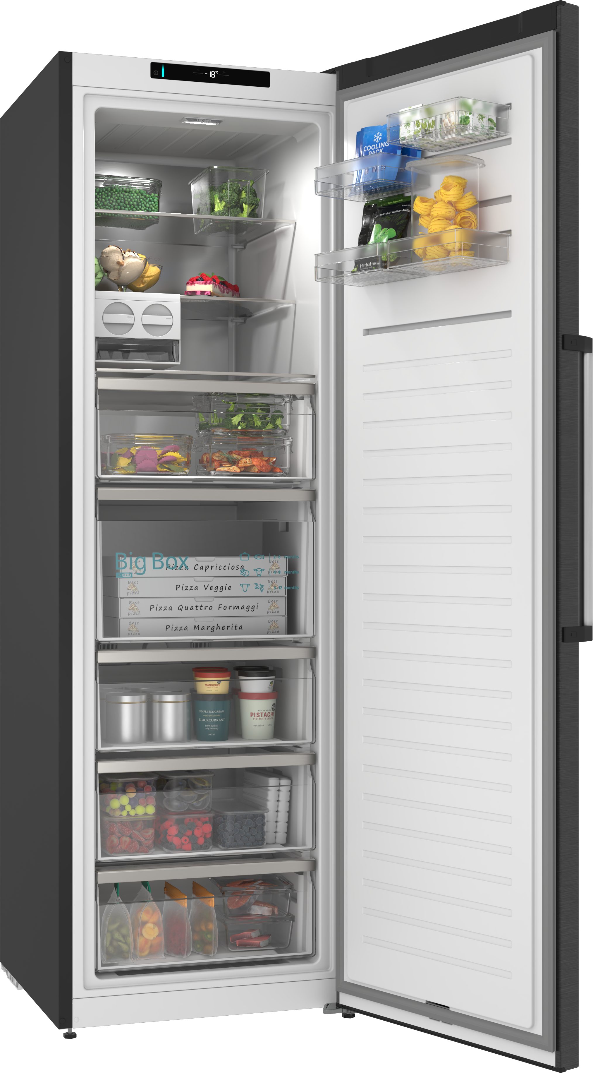 SIEMENS Gefrierschrank iQ500 GS36NAXCG, 186,2 cm hoch, 59,5 cm breit