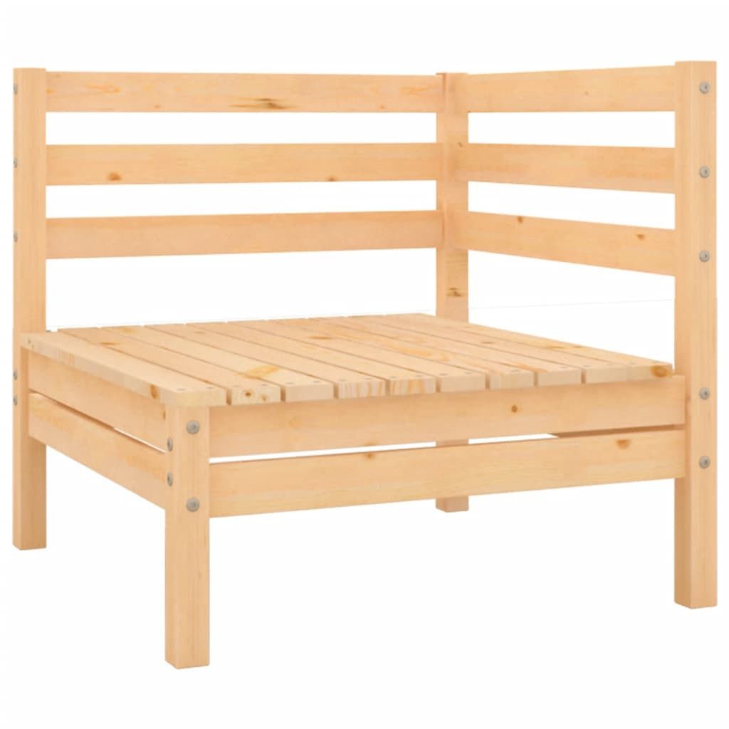 vidaXL Gartenlounge-Set 3-tlg. Garten-Lounge-Set Massivholz Kiefer, (1-tlg)