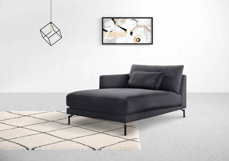 INOSIGN Chaiselongue Tarek 157/110 cm, Sofa, mit losen Rückenkissen