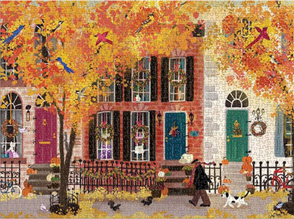 Chronicle Books Puzzle Herbst in der Nachbarschaft, Puzzleteile günstig online kaufen