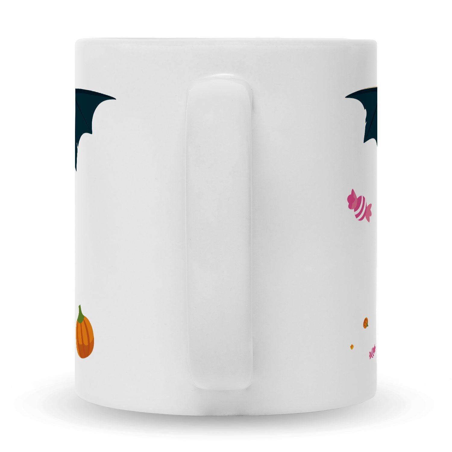 Schaurige - Weiß Motiv Fledermaus Geschenke zu - Halloween GRAVURZEILE mit Tasse Design