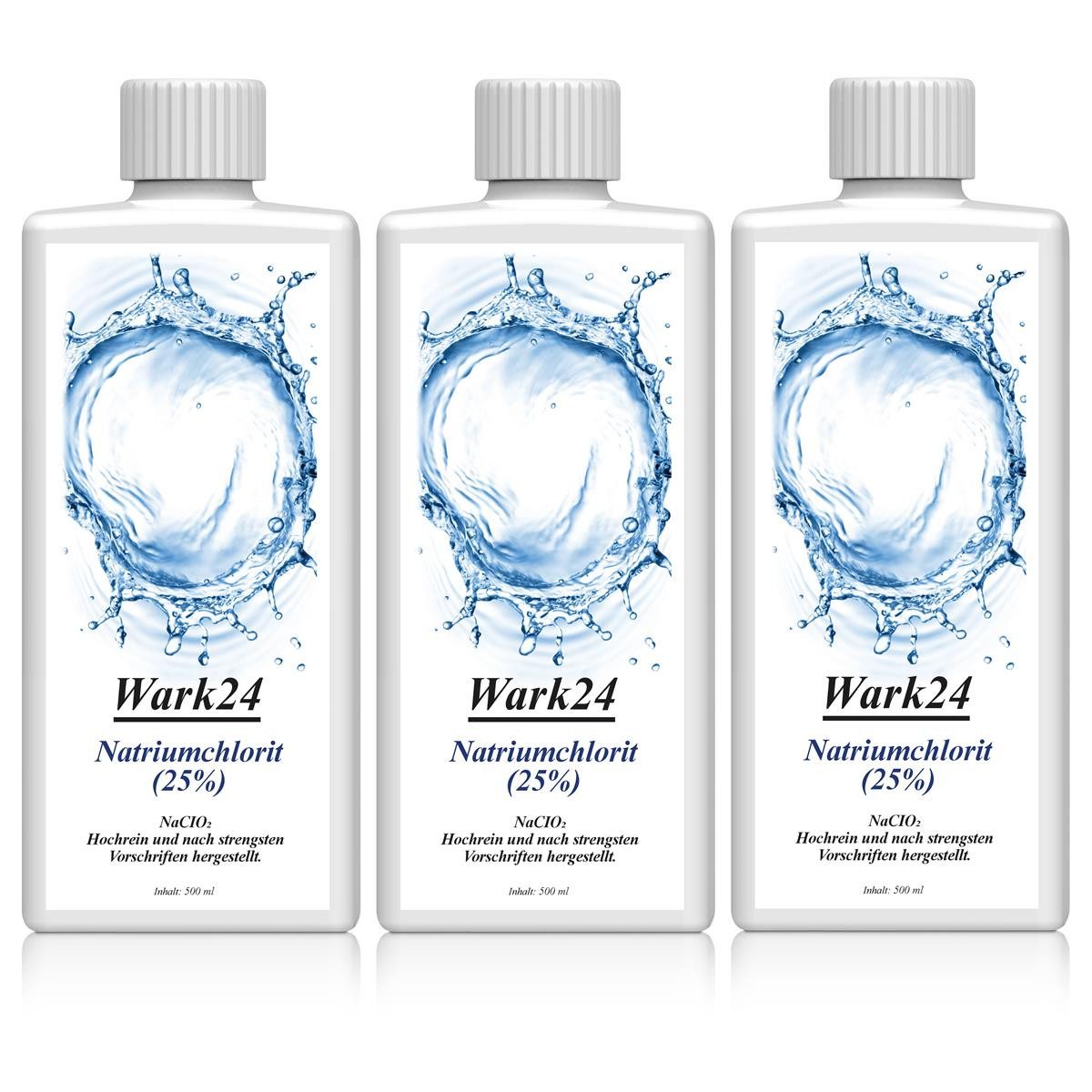 Wark24 Wark24 Natriumchlorit (25) 500ml zur Herstellung von Chlordioxid (3er Spezialwaschmittel