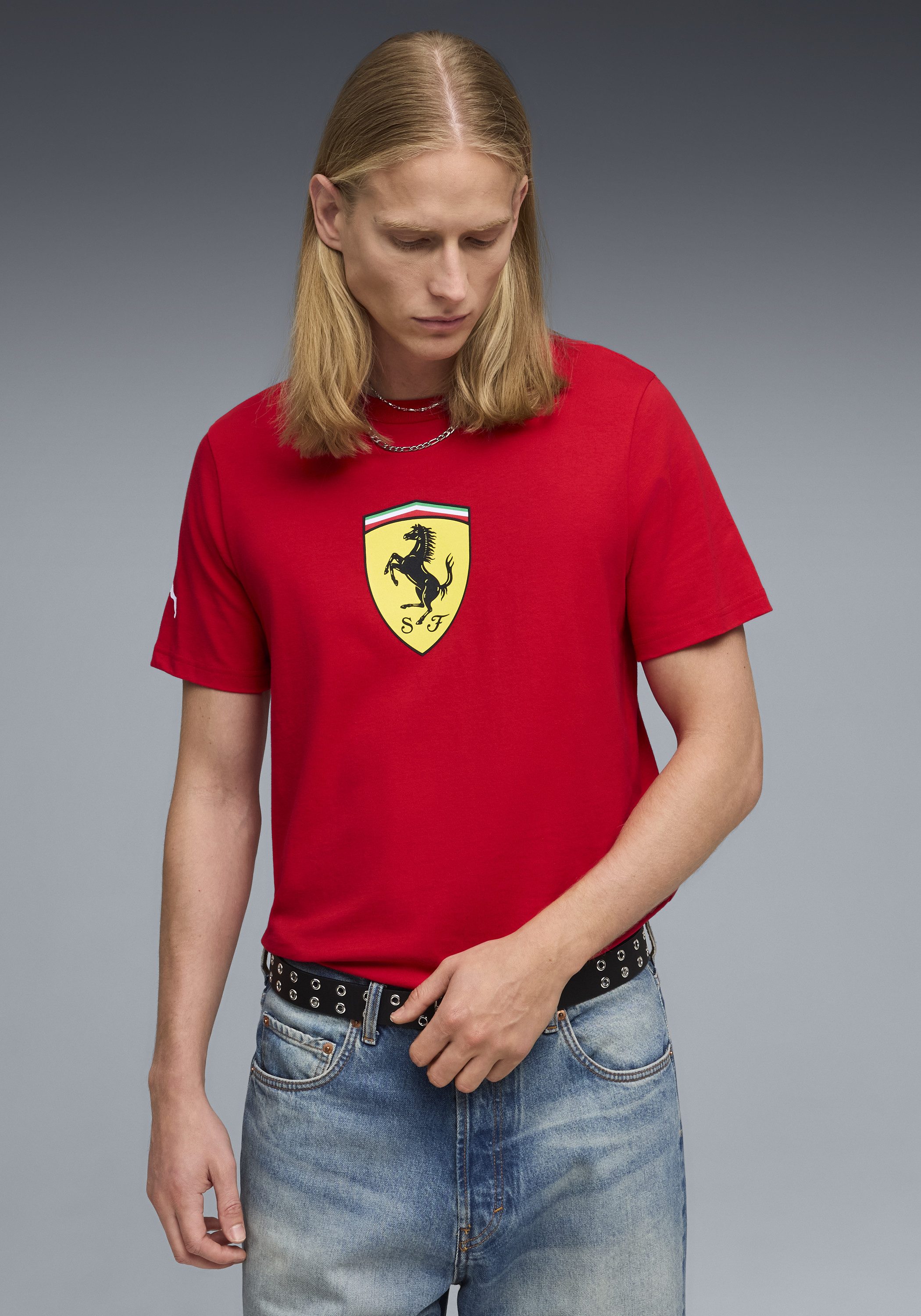 PUMA T-Shirt FERRARI COLORED SHIELD TEE Regular Fit, Kurzarm, für Motorspor günstig online kaufen